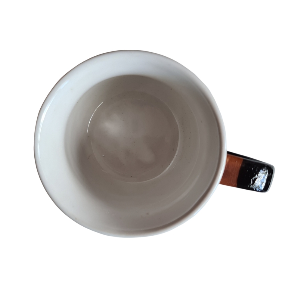 VINTAGE 70s 80s Japanese Brown White Black Cup & Saucer Set of 6 Tea Coffee Cups - Picture 8 of 13